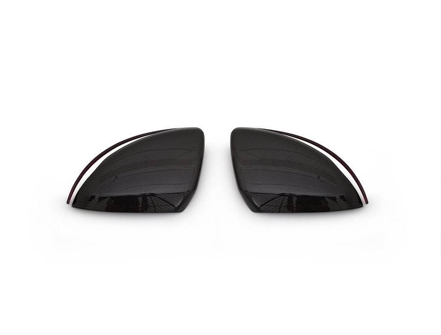 Mirror covers (2 pcs, carbon) for Mercedes E-class W213 2016-2023 - Reelken Auto