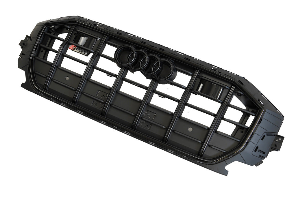 SQ-Style Front Grille (2018-2023, Black) for Audi Q8 2018- - image 9