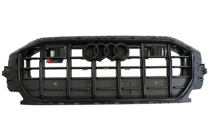 SQ-Style Front Grille (2018-2023, Black) for Audi Q8 2018- - image 10