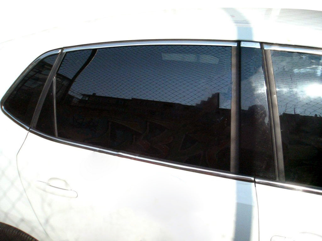 Full Window Trim HB (6 pcs, Stainless Steel) for Volkswagen Polo 2010-2017 - image 1