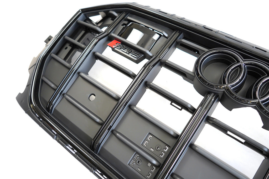 SQ-Style Front Grille (2018-2023, Black) for Audi Q8 2018- - image 12