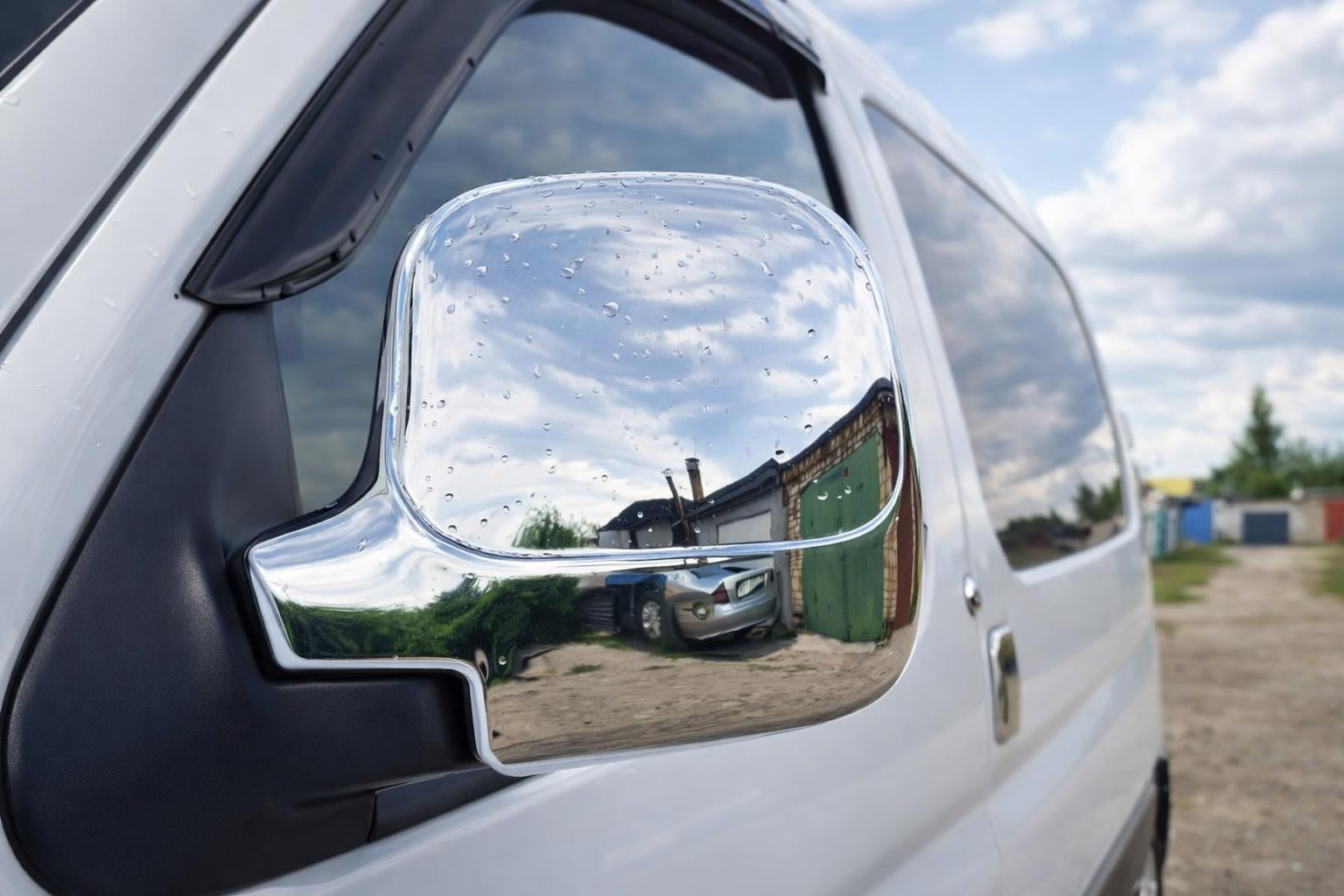 Mirror Covers (2 pcs, plastic) for Peugeot Partner 1996-2008 - image 1
