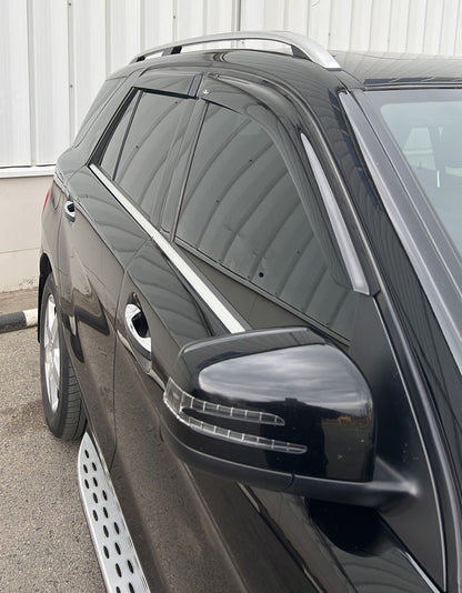 Window Deflectors (4 pcs, HIC) for Mercedes GLE/ML сlass W166 2011-2018 - image 1