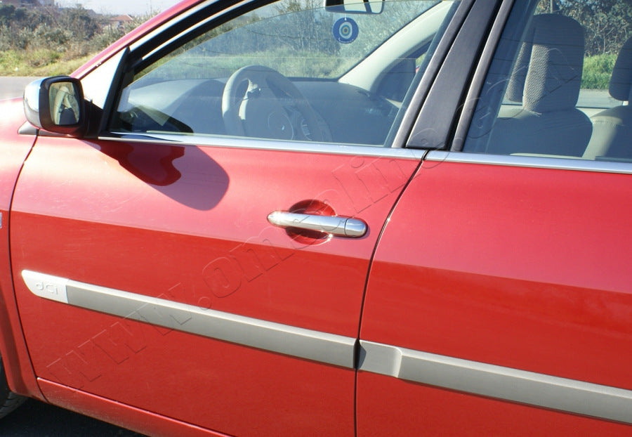 Chrome Door Handle Covers (4 pcs, Stainless Steel) for Renault Megane II 2004-2009 - image 4