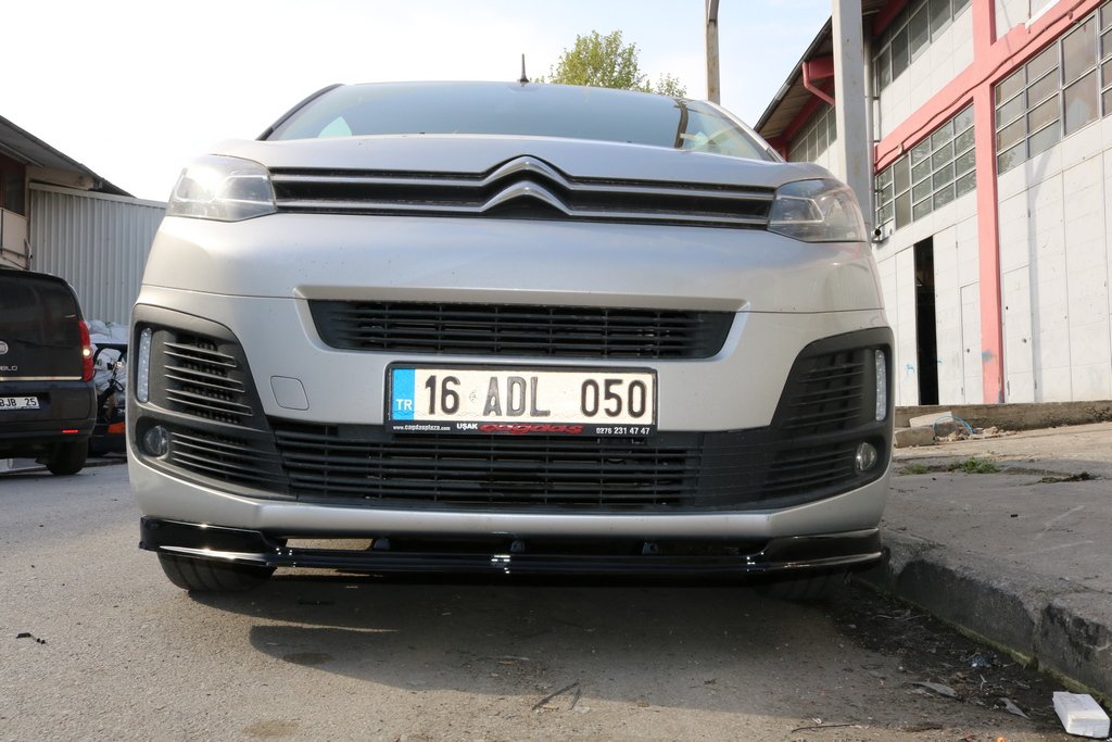 Front lip spoiler (ABS) for Citroen SpaceTourer 2016- - image 5