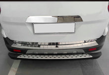 Rear bumper protector OmsaLine (glossy, stainless steel) for Ford Courier 2014-2023 - image 1