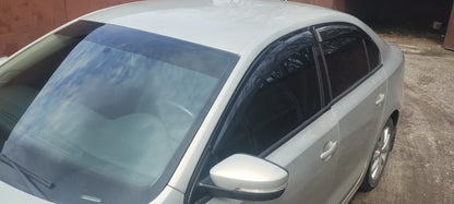 Window Deflectors (4 pcs, Sunplex Sport) for Volkswagen Jetta 2011-2018 - image 2