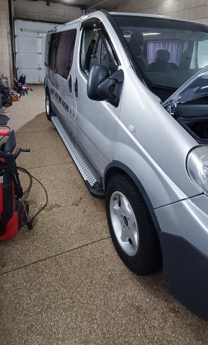 Side Steps Allmond Grey (2 pcs, Aluminum) for Opel Vivaro 2001-2015 - image 1