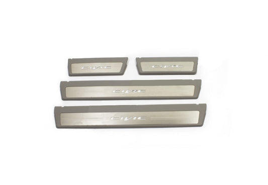 Door Sill Covers Isikli (4 pcs) for Honda Civic Sedan IX 2011-2016 - image 1