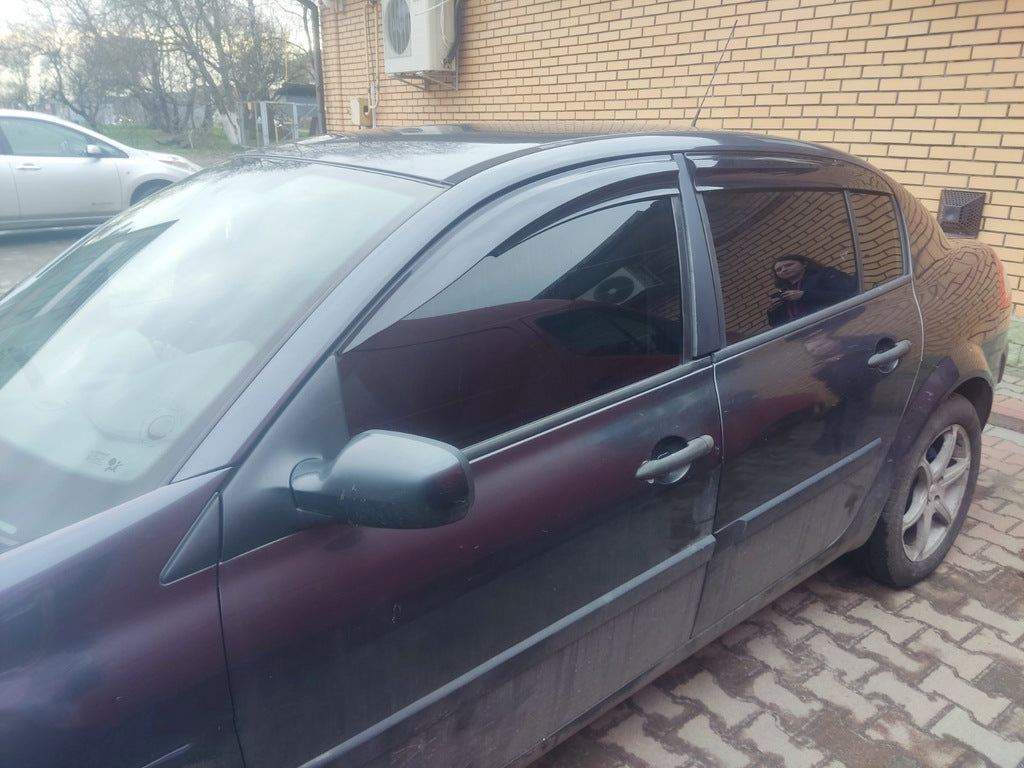 Window Deflectors SD (4 pcs, Perflex Sport) for Renault Megane II 2004-2009 - image 1