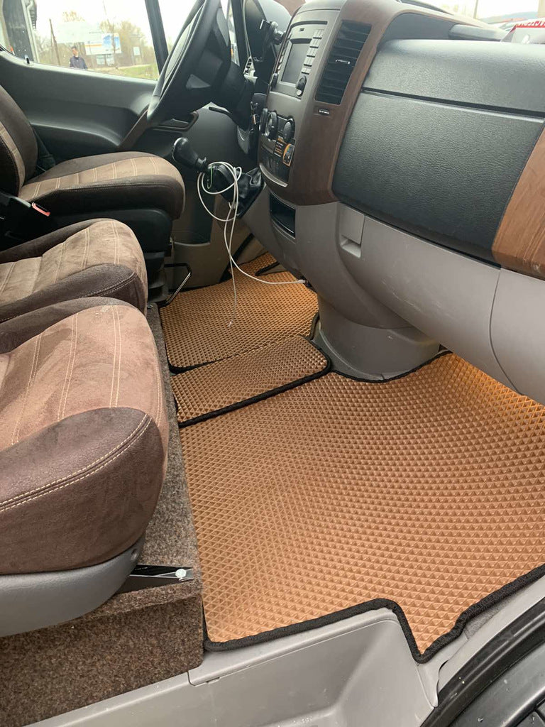 EVA floor mats V1 (brown) for Volkswagen Crafter 2006-2016 - image 1