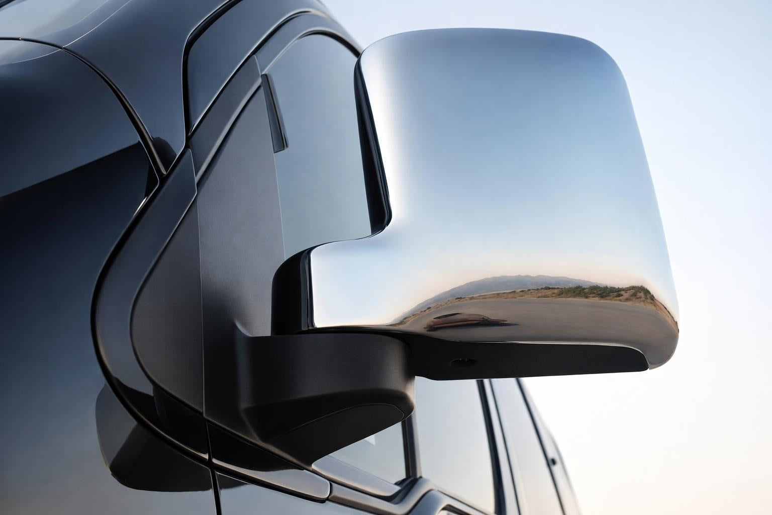 Chrome Mirror Covers (2 pcs, plastic) for Ford Connect 2006-2009 - image 1