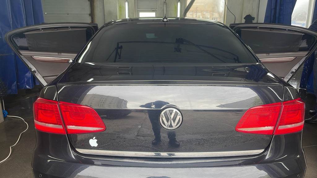 LIP spoiler (Sunplex, black, for EU) (115.8cm * 6.3cm) for Volkswagen Passat B7 2012-2015 - Reelken Auto