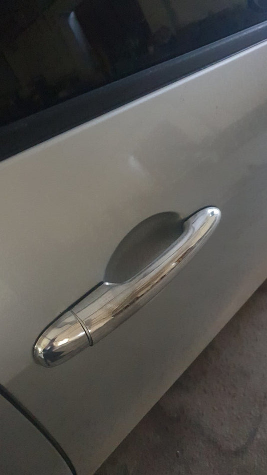 Covers for handles (4 pieces, stainless steel) for Nissan Primera P12 2002-2007 - image 1