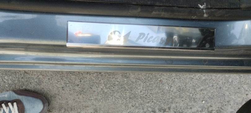 Door sills Carmos (4 pieces, stainless.) for Citroen C-4 Picasso 2006-2013 - Reelken Auto