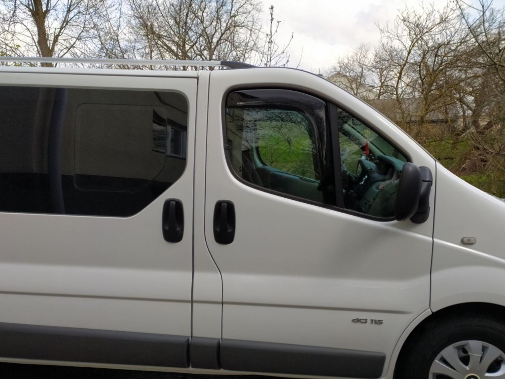In-channel window deflectors (2 pcs, HIC) for Renault Trafic 2001-2015 - image 5