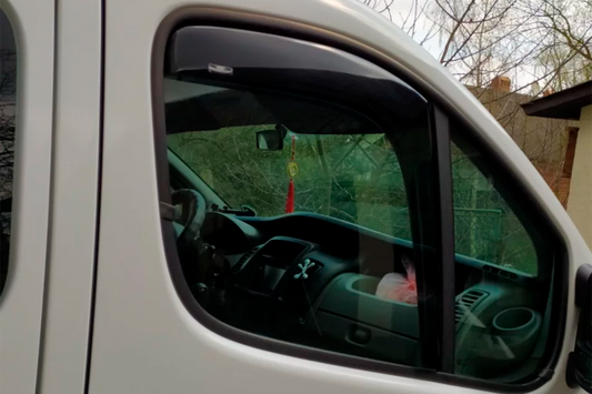 In-channel window deflectors (2 pcs, HIC) for Opel Vivaro 2001-2015 - image 2