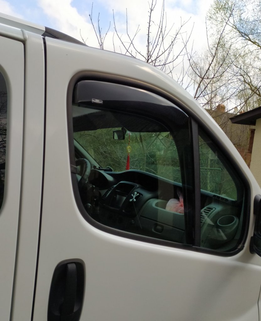 In-channel window deflectors (2 pcs, HIC) for Renault Trafic 2001–2015 - image 9