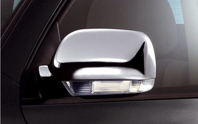 Covers for mirrors 2003-2007 (2 PCs, stainless steel) for Volkswagen Touareg 2002-2010 - image 3