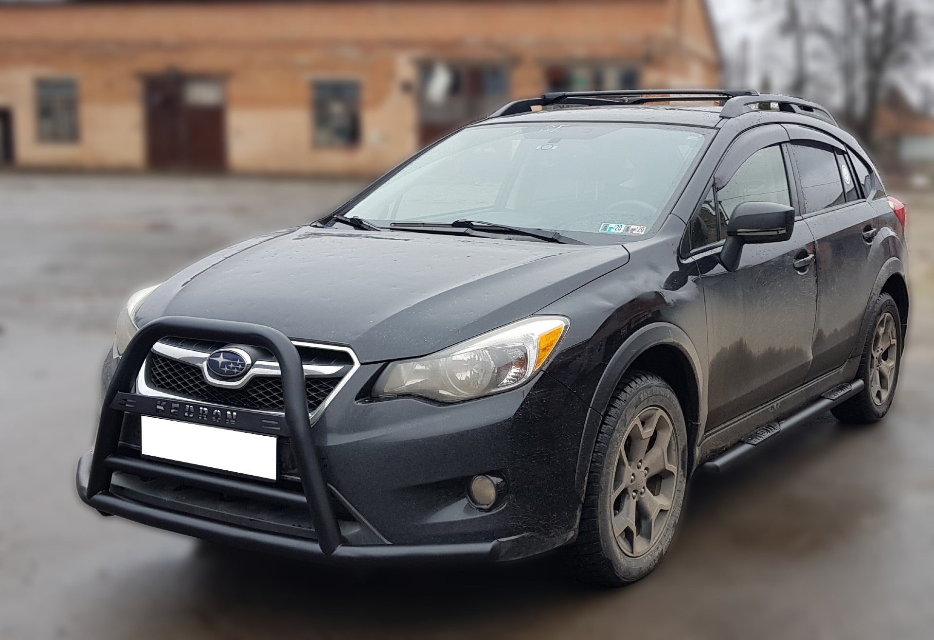 Bull Bar F1-71 Black (Stainless Steel) for Subaru XV 2011-2017 - image 2