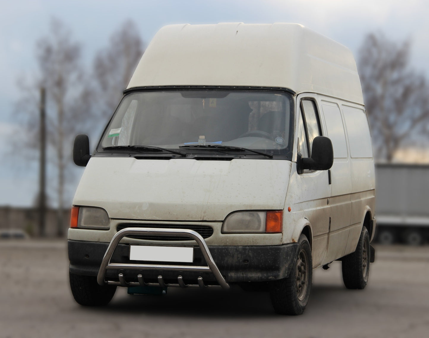 Bull Bar WT003 (Stainless Steel) for Ford Transit 1991-2000 - image 5