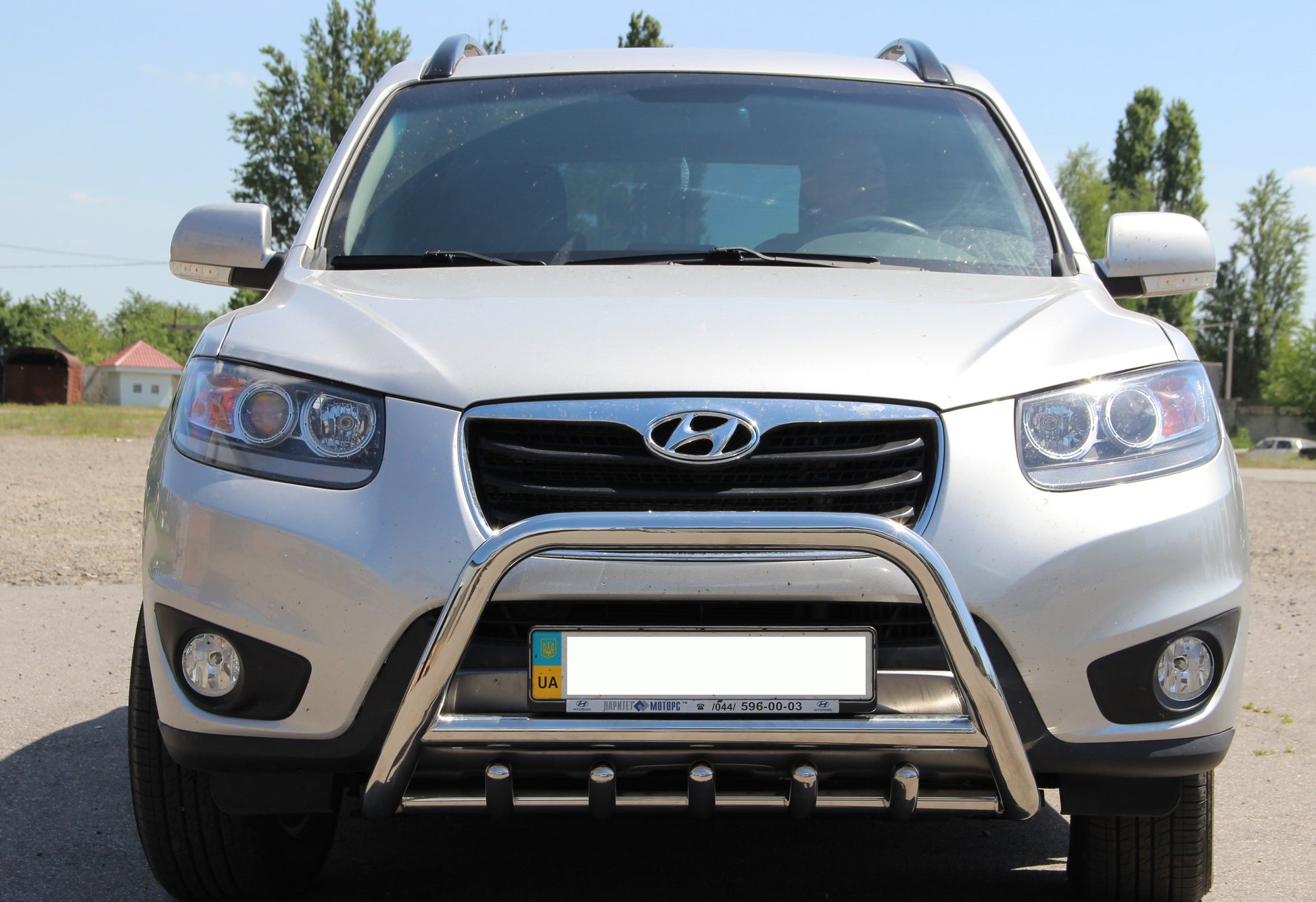 Bull Bar WT003 (Stainless Steel) for Hyundai Santa Fe 2 2006-2012 - image 1