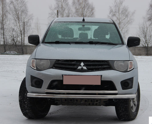 Front Bull Bar ST014 (Stainless Steel) for Mitsubishi L200 2006-2015 - image 1