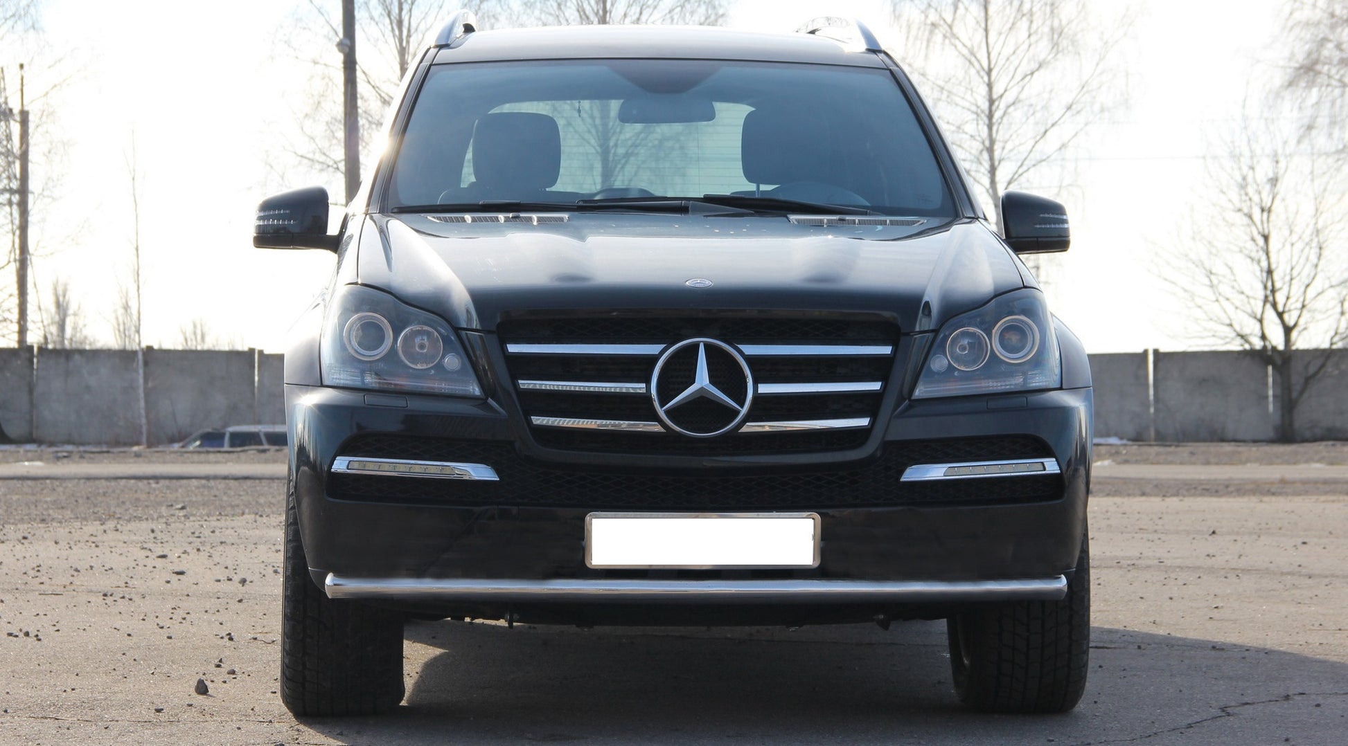 Front Bar ST008 (Stainless Steel) for Mercedes GL сlass X164 2006-2012 - image 1