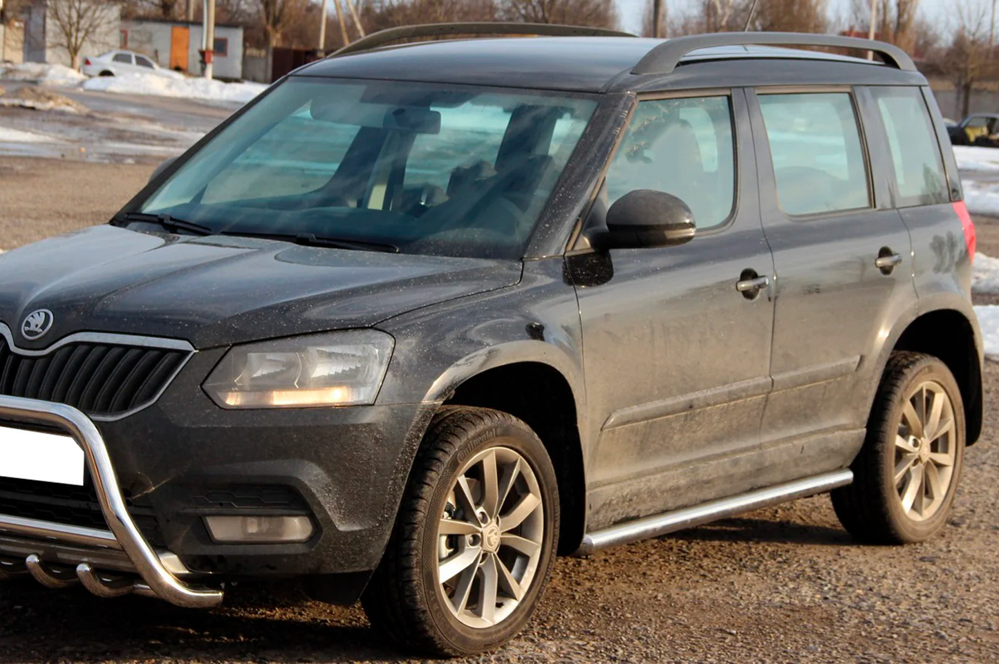 Side Bars (2 pcs, Stainless Steel) for Skoda Yeti 2009-2017 - image 2
