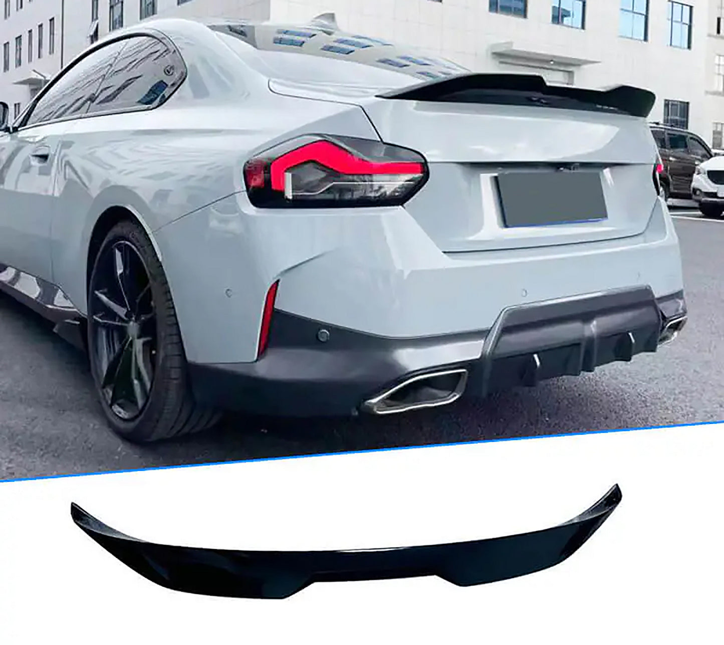 Spoiler MP-Style (Gloss Black) for BMW 2 Series G42 2021- - image 5