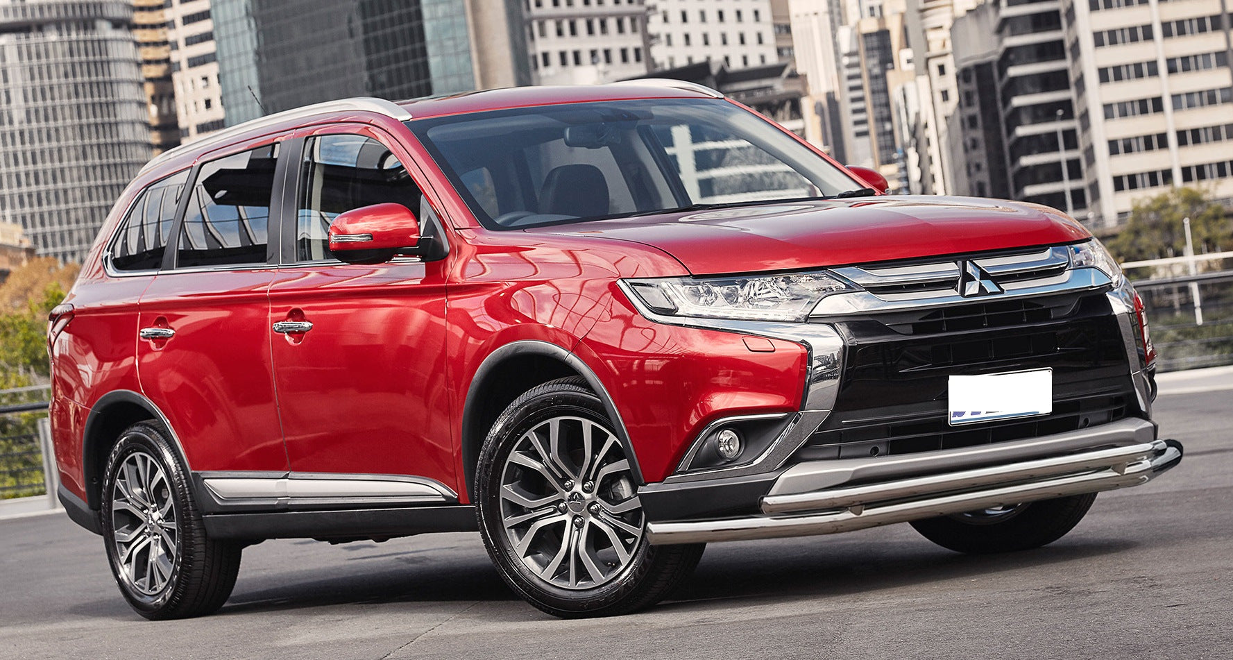 Front Bull Bar ST014 (Stainless Steel) for Mitsubishi Outlander 2012-2021 - image 1