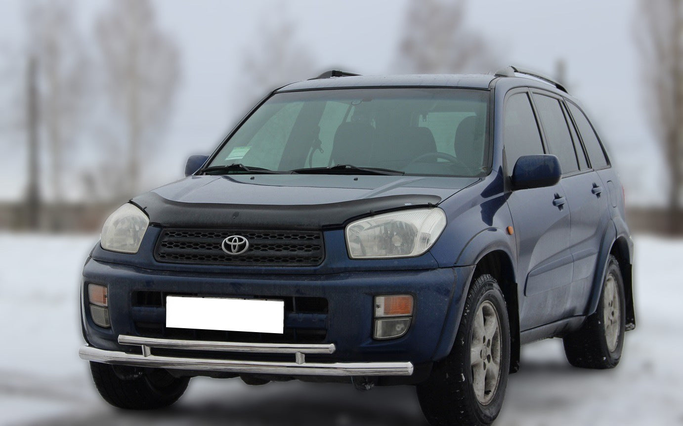 Front bumper guard ST014-1 (stainless steel) for Toyota Rav 4 2001-2005 - image 3