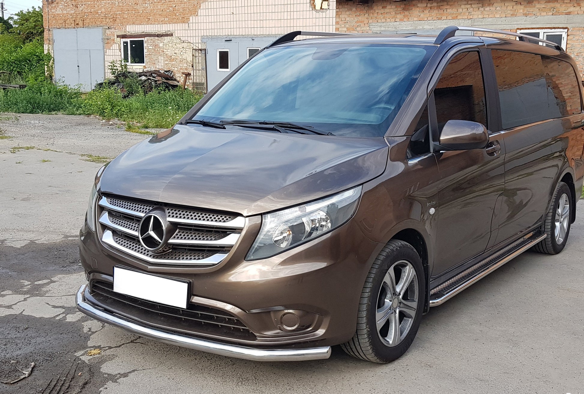 Front Bar ST008 (Stainless Steel) for Mercedes Vito/V-class W447 2014- - image 2