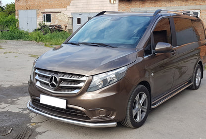 Front Bar ST008 (Stainless Steel) for Mercedes Vito/V-class W447 2014- - image 2