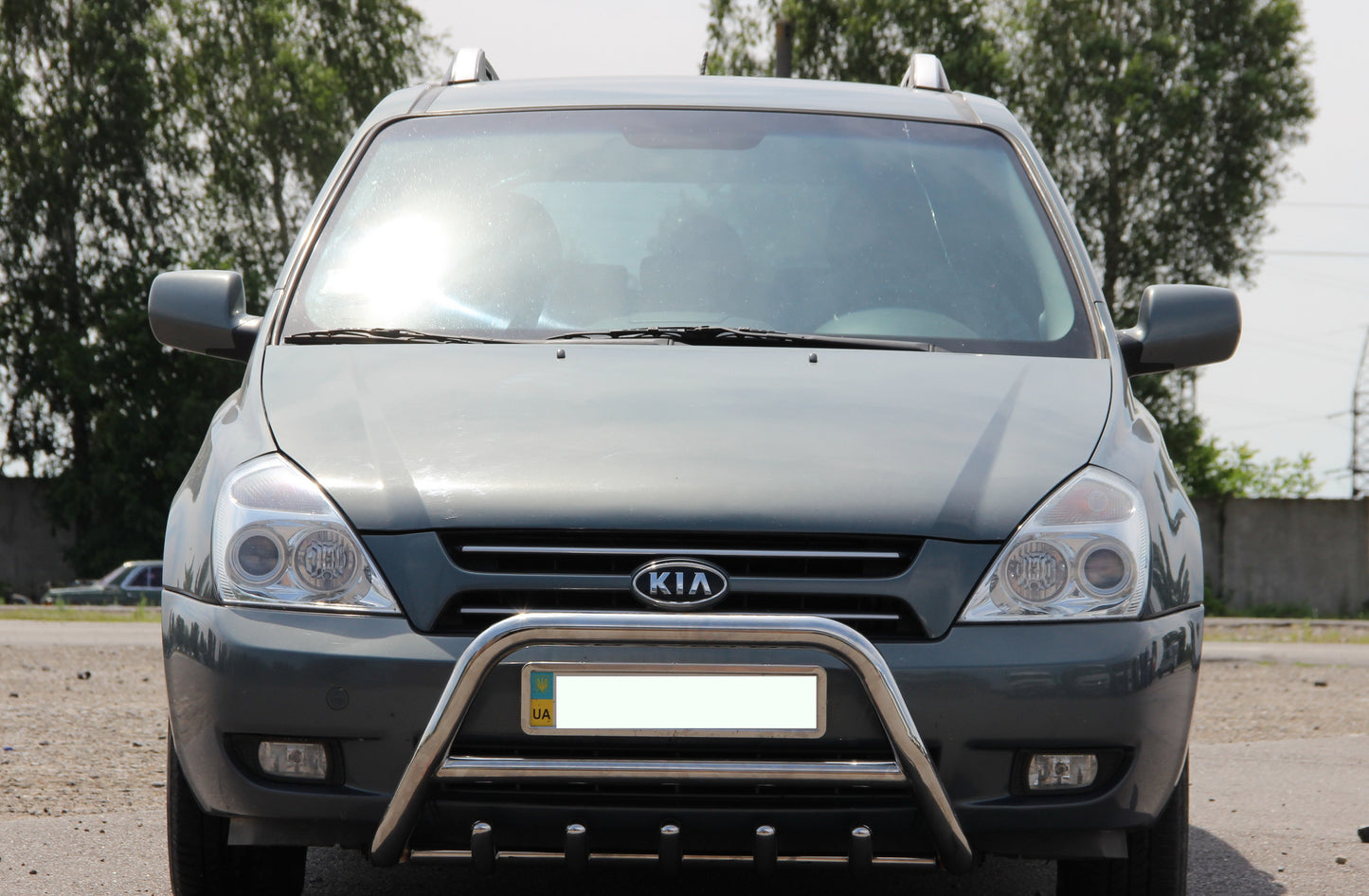 Bull Bar WT003 (Stainless Steel) for Kia Carnival 2002-2013 - image 1