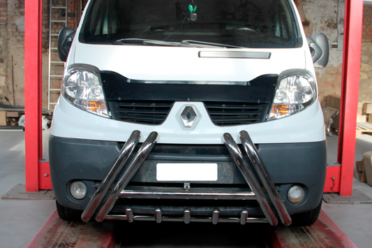 Bull Bar F1-01 (Stainless Steel) for Opel Vivaro 2001-2015 - image 1