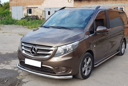 Front Bar ST008 (Stainless Steel) for Mercedes Vito/V-class W447 2014- - image 2