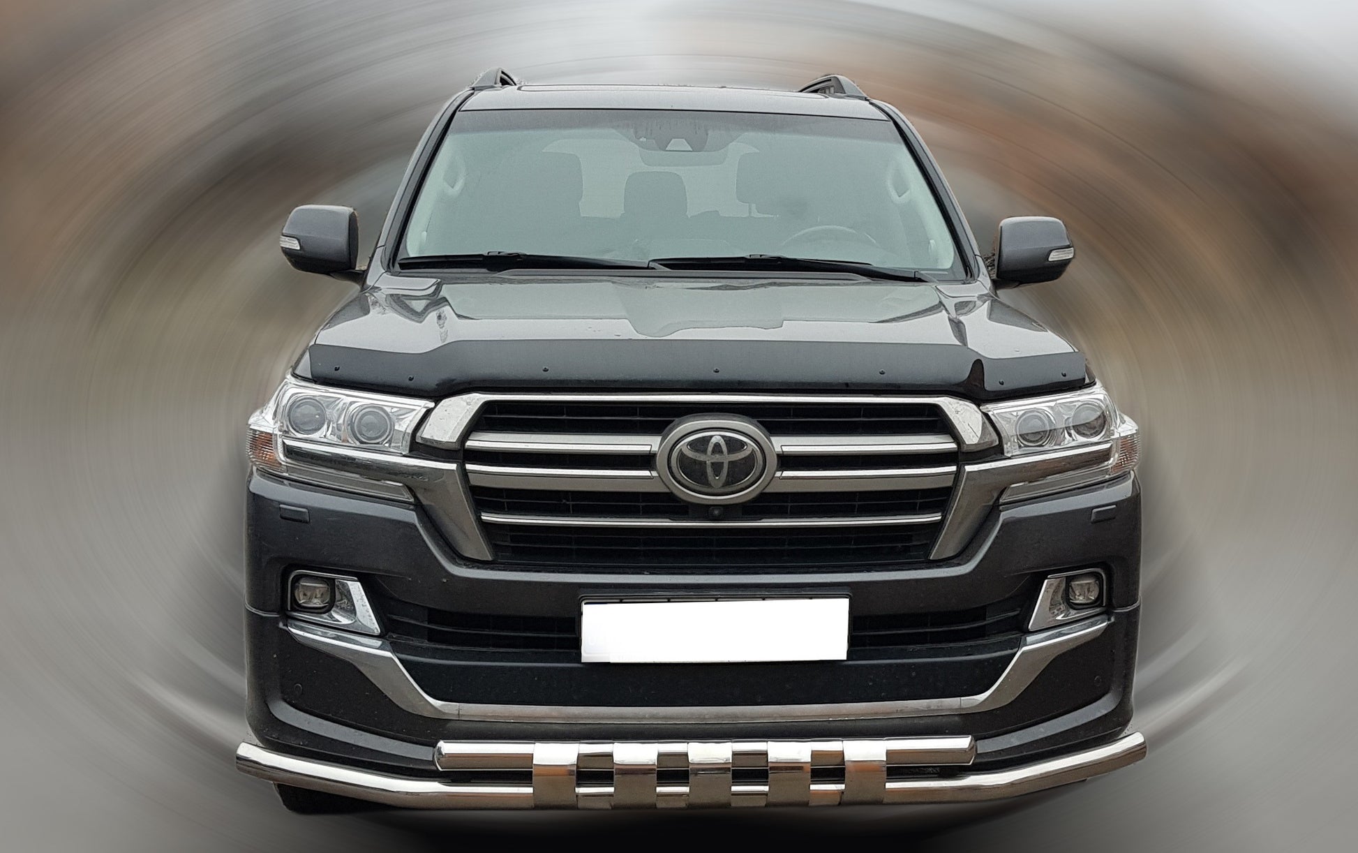 Front bar ST015 (2015+, stainless steel) for Toyota Land Cruiser 200 2007-2021 - image 1