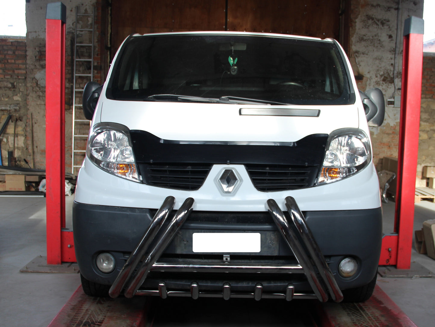 Bull Bar F1-01 (Stainless Steel) for Opel Vivaro 2001-2015 - image 1