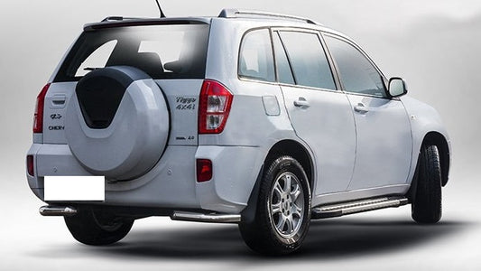 Rear Corner Bars AK003 (2 pcs, stainless steel) for Chery Tiggo 3 2005- - image 1