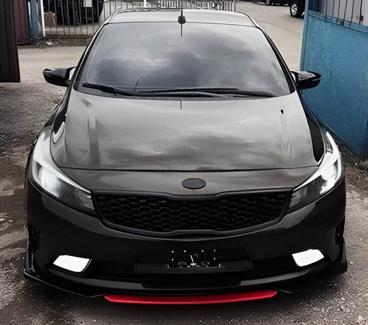 Universal front lip pad Niken Red (ABS) - Reelken Auto