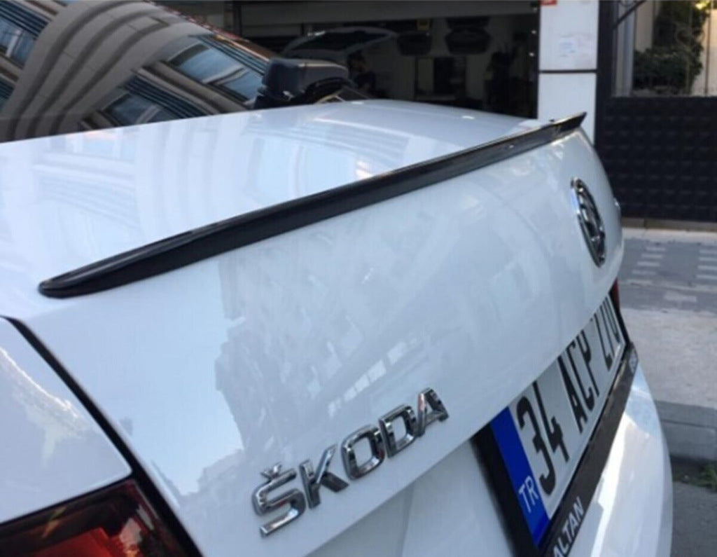 Lip Spoiler (Sunplex, black) (115.4cm *6cm) for Skoda Octavia III A7 2013-2019 - image 1