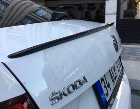Lip Spoiler (Sunplex, black) (115.4cm *6cm) for Skoda Octavia III A7 2013-2019 - image 1