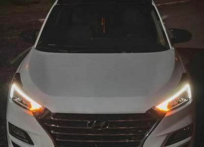 Covers for mirrors BMW-Style (2018-2020, 2 pcs) for Hyundai Tucson TL 2016-2021 - Reelken Auto