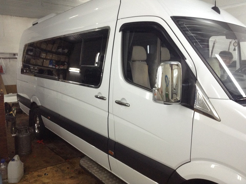 Full Window Trim Long / ExtraLong (Stainless Steel) for Mercedes Sprinter W906 2006-2018 - image 2