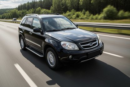 Side Steps Maydos V1 (2 pcs, Aluminum & Stainless Steel) for Chery Tiggo 1 2005-2016 - image 1