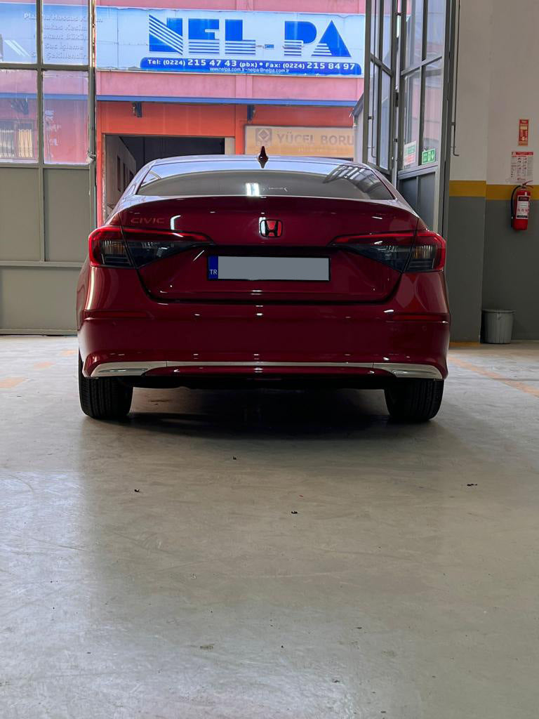 Rear Bumper Protector Stainless Steel (Sedan) for Honda Civic Sedan 2021- - image 4