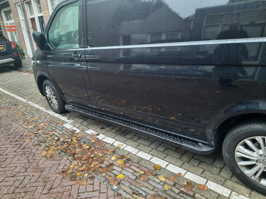 Side platforms Black Allmond (2 pieces, aluminum) for Volkswagen T6 - image 1