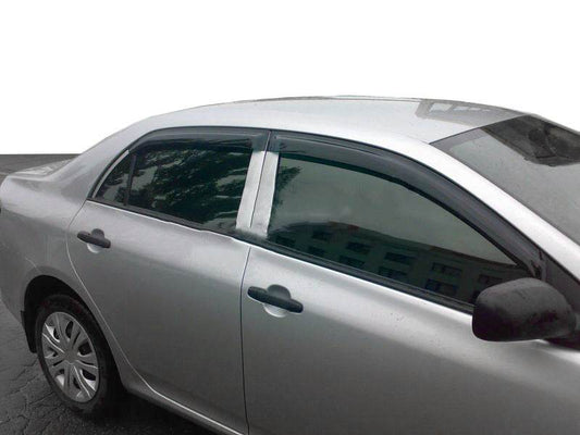 Deflectors (4-piece, HIC) for Toyota Corolla 2007-2013 - Reelken Auto