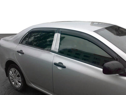 Window Deflectors (4 pcs, HIC) for Toyota Corolla 2007-2013 - image 1